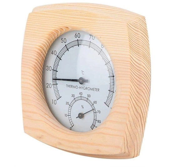 Termometro Idrometro a Digitale con Display Robusto - Misura Temperatura e Umidità - Saunatimer - Precisa e Resistente ai Colpi - Funzione di Timer per la Sauna