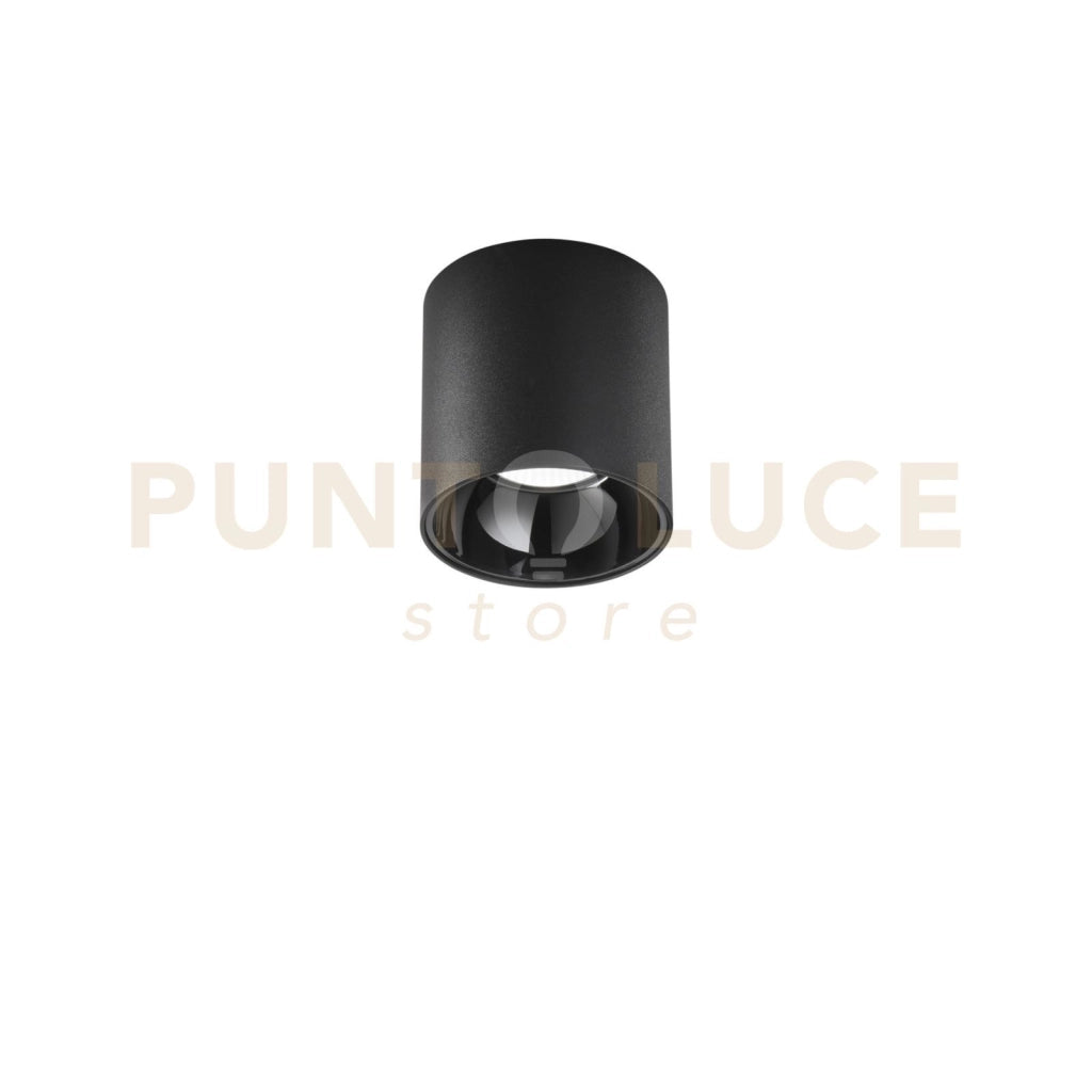 PLAFONIERA A LED NERA TONDA 20W 3000LM CCT  3000-4000k 11,4X11,7CM
