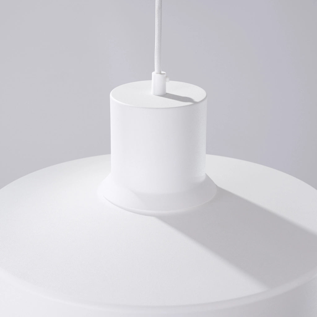 Lampada a sospensione BILO moderna in acciaio E27 15W bianco 35x35x120 cm