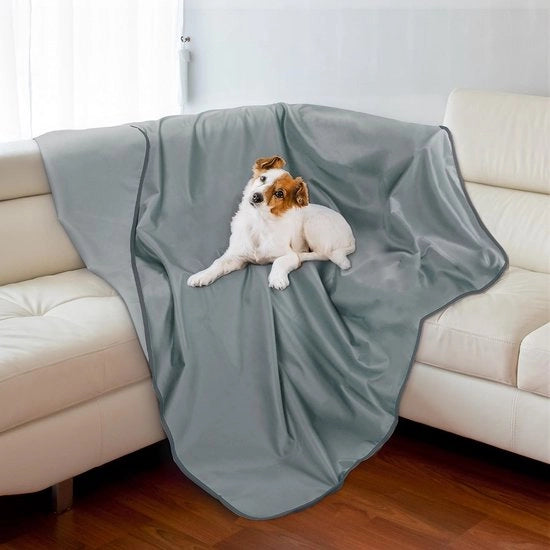 Deck per cane impermeabile, divano impermeabile reversibile, protezione per mobili, lavabile, impermeabile, comodo, 150 x 130 cm, grigio