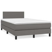 Giroletto a Molle con Materasso Grigio 120x190 cm in Similpellecod mxl 116000