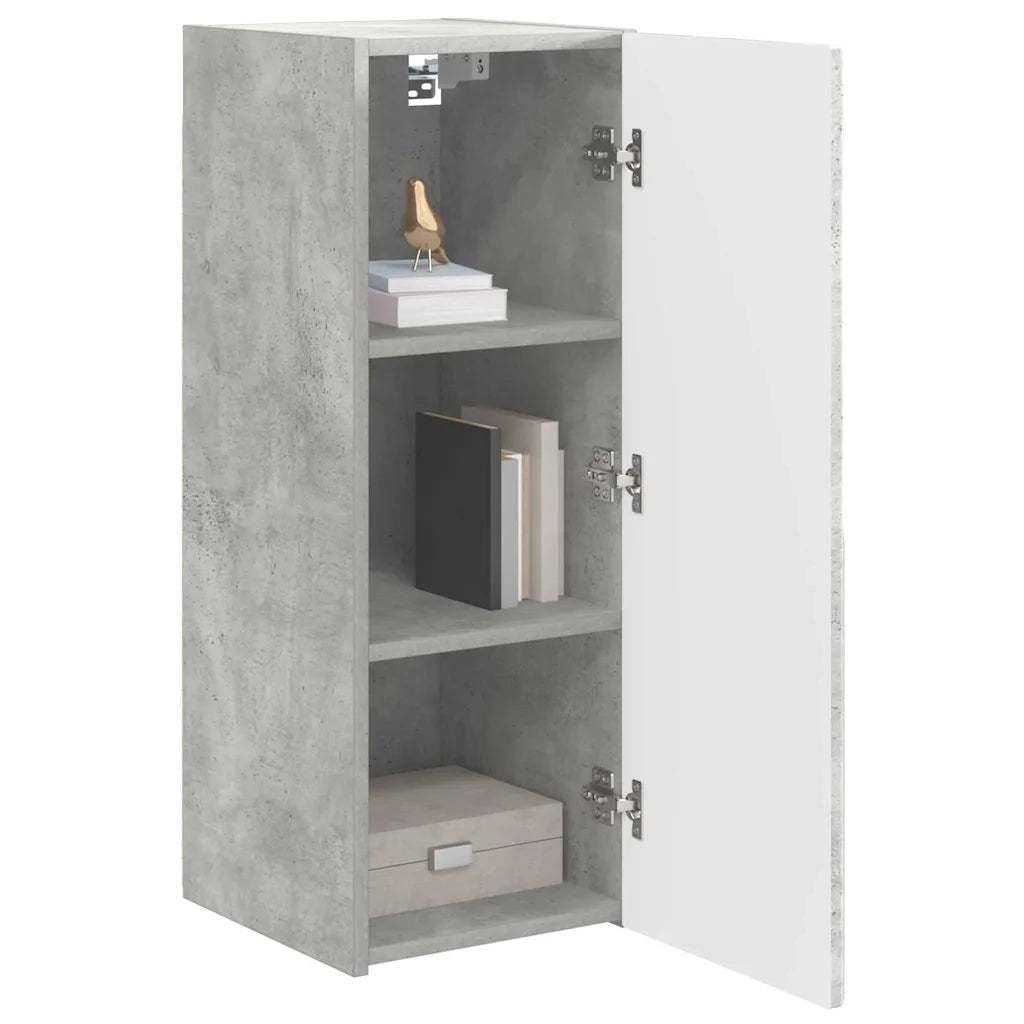 Mobile TV da parete-Mobile TV a Muro-Credenza TV Calcestruzzo 30 x 31 x 80 cm