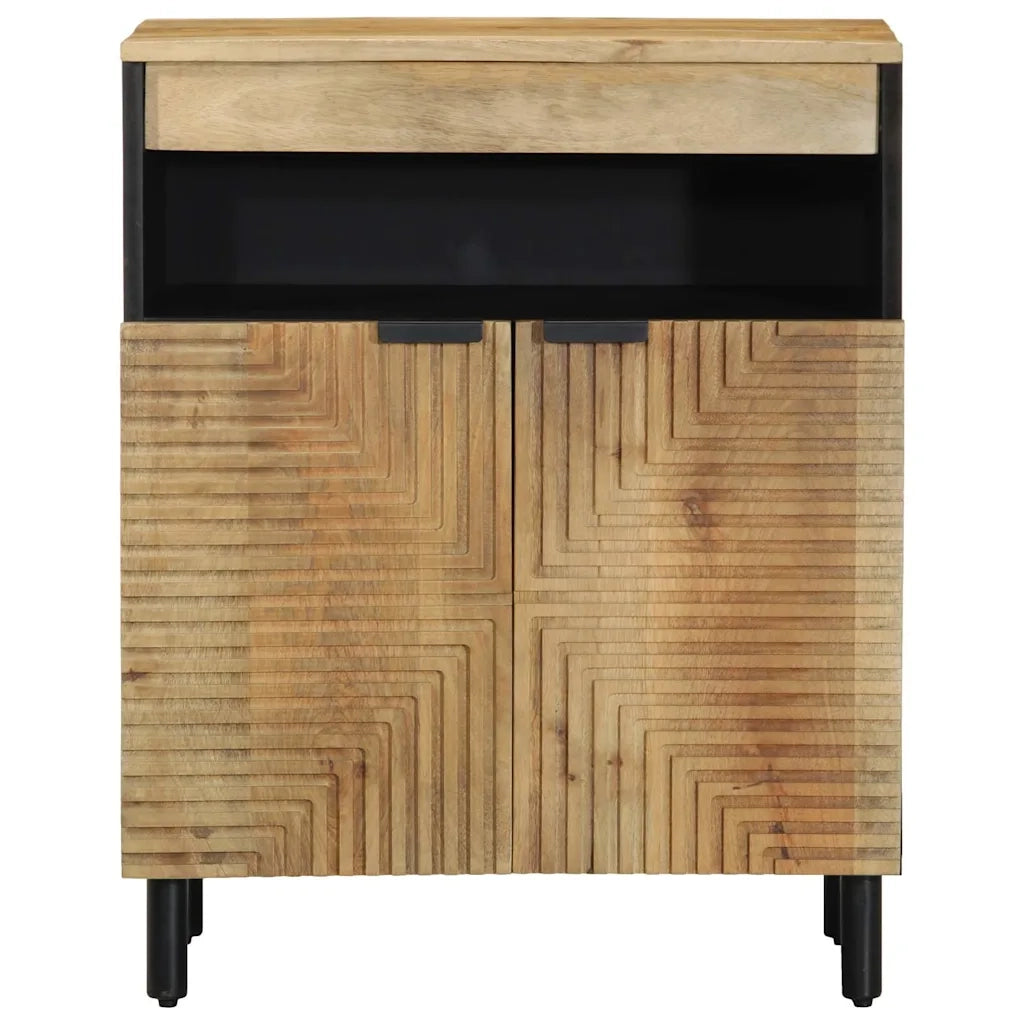 Credenza Marrone 60x33x75 cm in Legno Massello di Mango 4017745