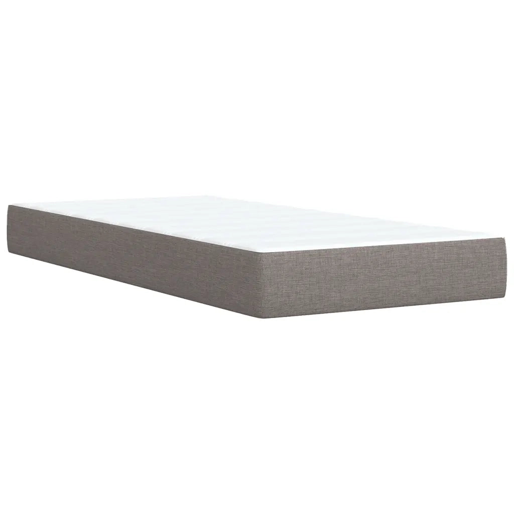 Giroletto a Molle con Materasso Tortora 100x200 cm in Tessuto 3287371