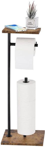 Sostegno per carta igienica Posizionamento in piedi Sostegno per carta igienica a rotolo con rotolo di riserva Sostegno per carta igienica indipendente Dispensatore di carta igienica per rotoli di riserva