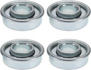 Sostituenti per assi di rotazione 4 pezzi - Diametro esterno 28,6 mm - Diametro interno 12,2 mm - Diccia 9,8 mm - Acciaio - Adatti per tagliatrici di erba - Sostituenti per assi di rotazione