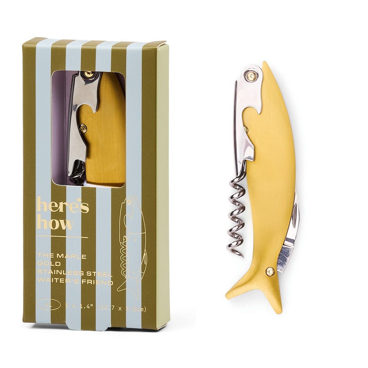 Apribottiglie per Vino Maple - Oro