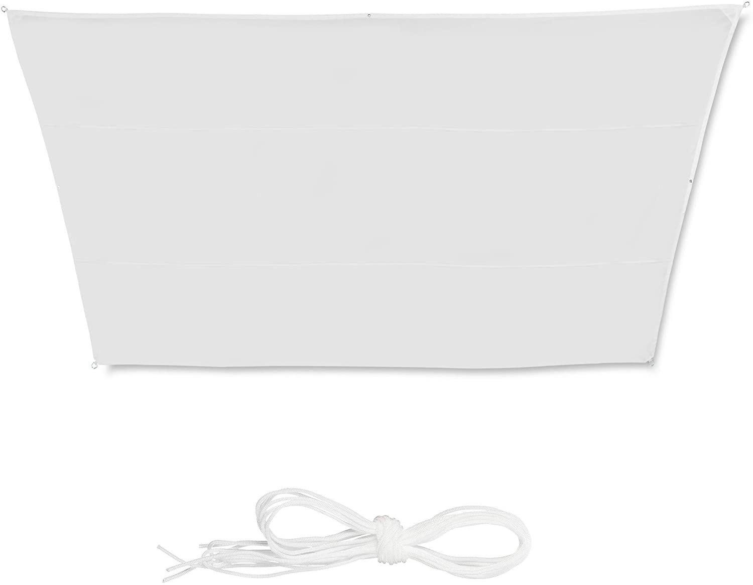 Tenda a vela trapezoidale 3 x 5,5 x 4 m bianca 13_0002935_2