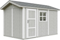 Casetta da giardino di qualit? premium 8,68 m² - H252x250x412 cm - Timbela M914-TUNDRA GREY