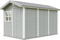 Casetta da giardino di qualit? premium 8,68 m² - H252x250x412 cm - Timbela M914-CAVERN STEEL