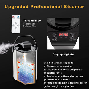 1000 W Sauna a Vapore Portatile con Telecomando, Sauna Domestica Bagno di Vapore con Sedia, Sauna Spa 3L, Funziona Timer 15-90 min (Nero)