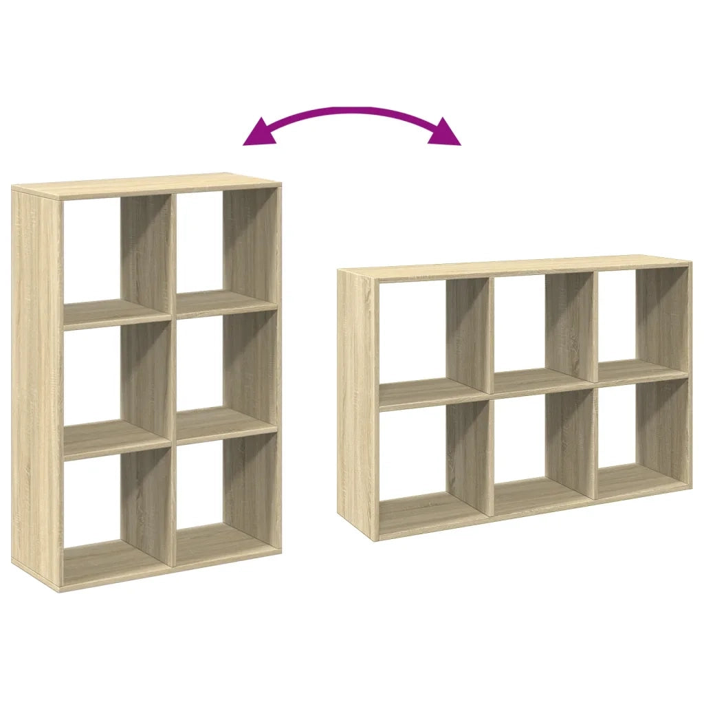 Libreria Divisorio Rovere Sonoma 69,5x29x103,5 cm in Truciolato 858014