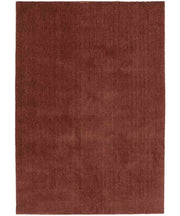Tappeto FEEL TERRACOTTA cm.80x150 tinta unita moderno, pelo morbido resistente e lavabile in lavatrice