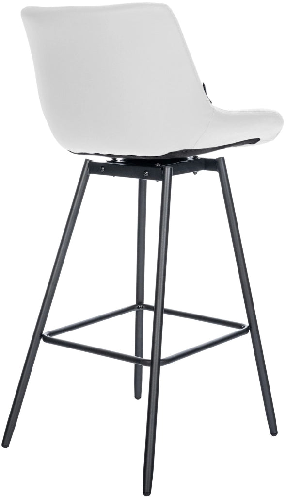 Set di 4 sgabelli da bar girevoli Weston in ecopelle 4