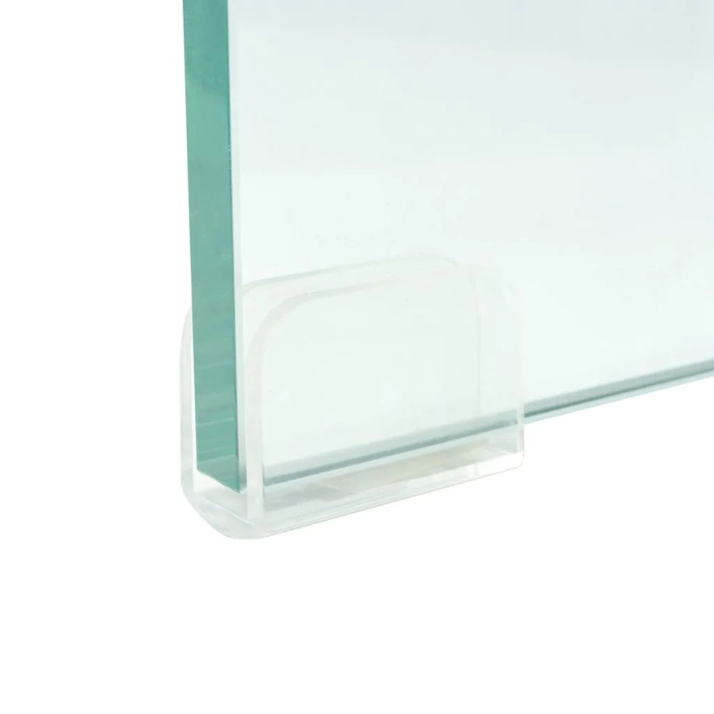Pratico mobile porta TV/credenza di design per monitor da 70 cm vetro trasparente 2502255