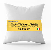 Anima Imbottitura Cuscino 60x60 - Alta Qualità, Morbidezza e Comfort per Interni ed Esterni, Ideale per Arredamento, Divani e Letti