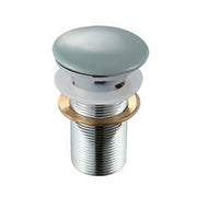Piletta click clack con tappo grigio cemento in ceramica senza troppopieno