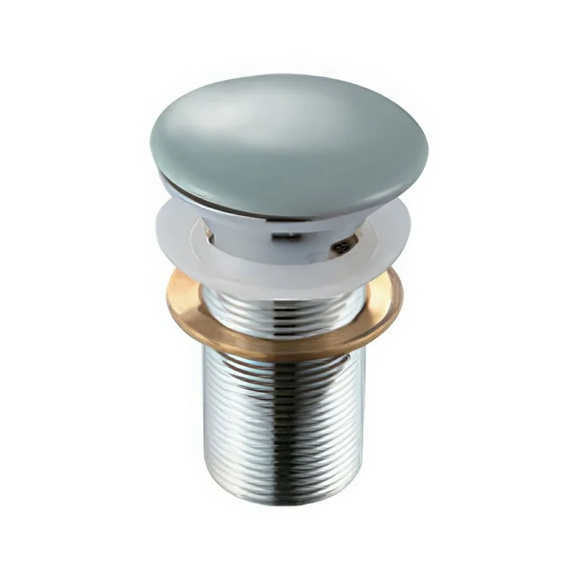 Piletta click clack con tappo grigio cemento in ceramica senza troppopieno