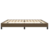 Giroletto senza Materasso Marrone Scuro 200x200 cm in Tessuto 346747