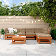 Set Lounge da Giardino 7 pcs Marrone Cerato