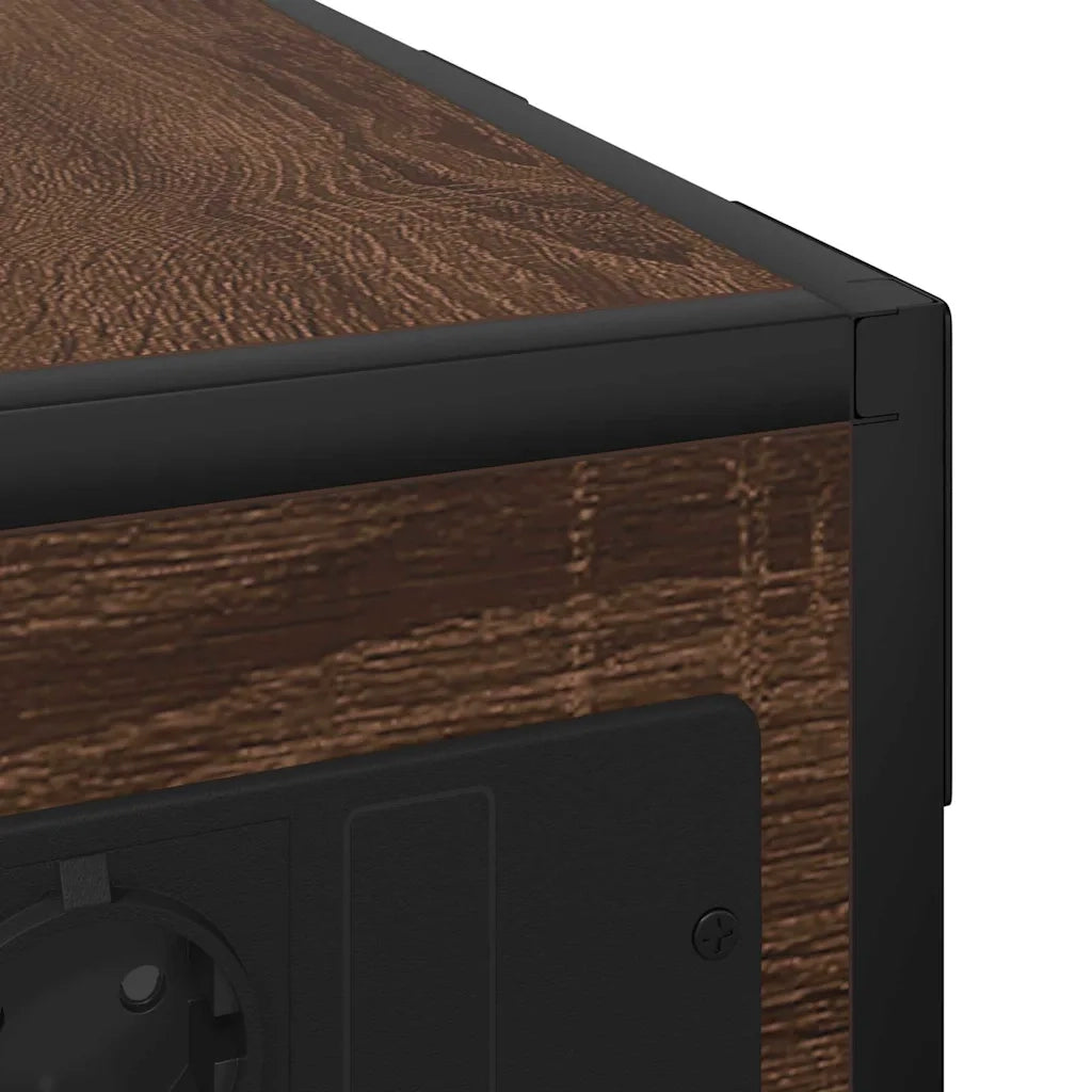 Armadio da Notte Rovere Marrone 41,5 x 26 x 60,5 cm 859604