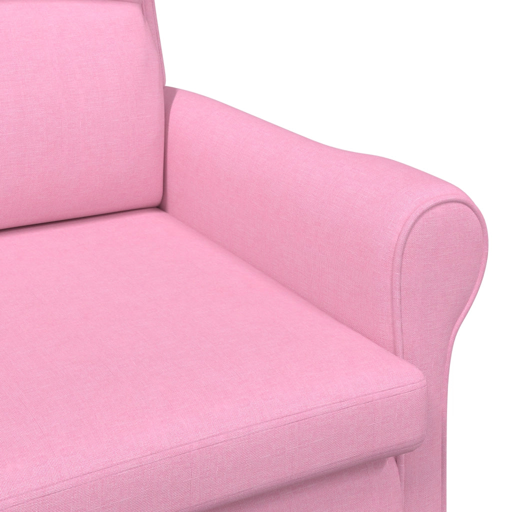 Poltrona Moderna Rosa Tessuto poliestere, Legno Media Ergonomica