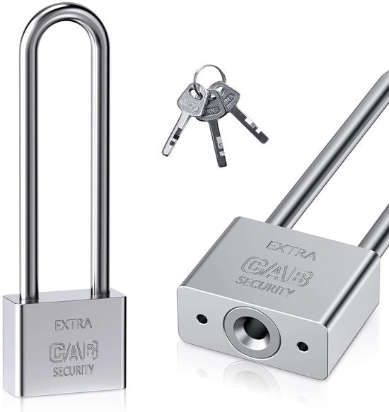 Serratura per cancelli e porte - 40mm di lunghezza - Beugel robusto - Alta sicurezza - 3 chiavi - Duratura garantita - Adatto per cancelli e porte