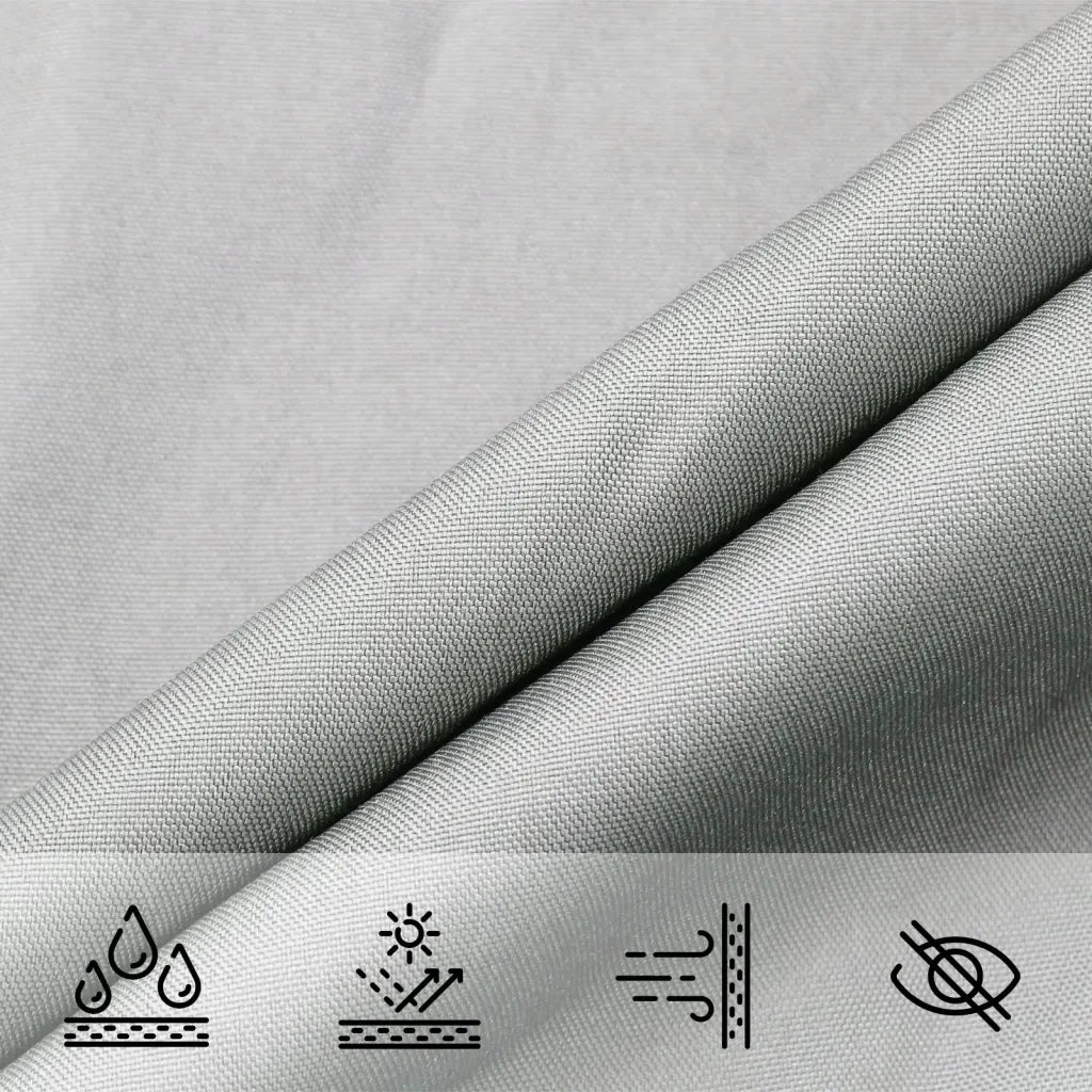 vidaXL Vela Parasole Grigio Chiaro 5x2,5 m 100% Poliestere Oxford