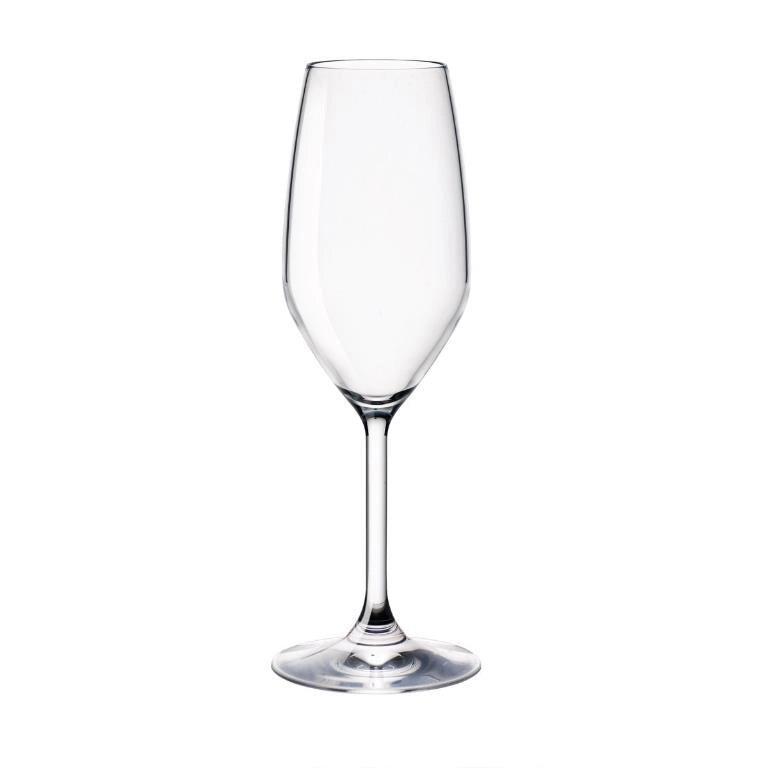 Set 6 Calici Flute Champagne Divino in vetro 24 cl Bormioli