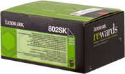 ORIGINAL Lexmark toner nero 802SK 80C2SK0 ~2500 Seiten cartuccia di stampa riutilizzabile