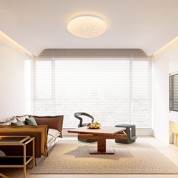 ZMH Lampada da soffitto LED design cielo stellato 12W 25 cm per camera letto