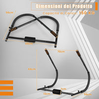 Allenatore Addominale Fitness Pieghevole, Allenatore Fitness AB con Supporto Imbottito per Testa/Collo, Assistente per Allenamento Sit Up, Esercitatore per Crunch