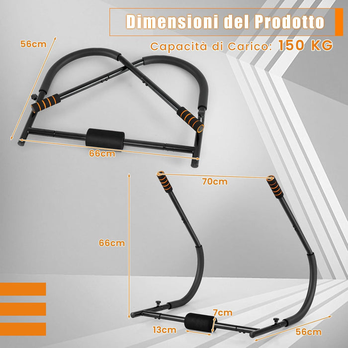 Allenatore Addominale Fitness Pieghevole, Allenatore Fitness AB con Supporto Imbottito per Testa/Collo, Assistente per Allenamento Sit Up, Esercitatore per Crunch