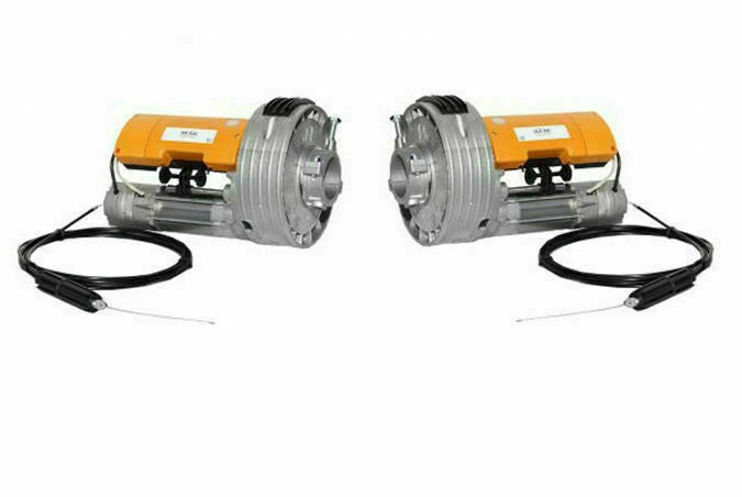 AUTOMAZIONE SERRANDA MOTORE KIT 2 MOTORI ACM DA 170KG GARAGE SARACINESCA + FRENO
