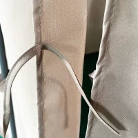 Gazebo da Giardino 4x3m con 6 Tende Rimovibili, Struttura in Metallo e Telo in Poliestere Beige