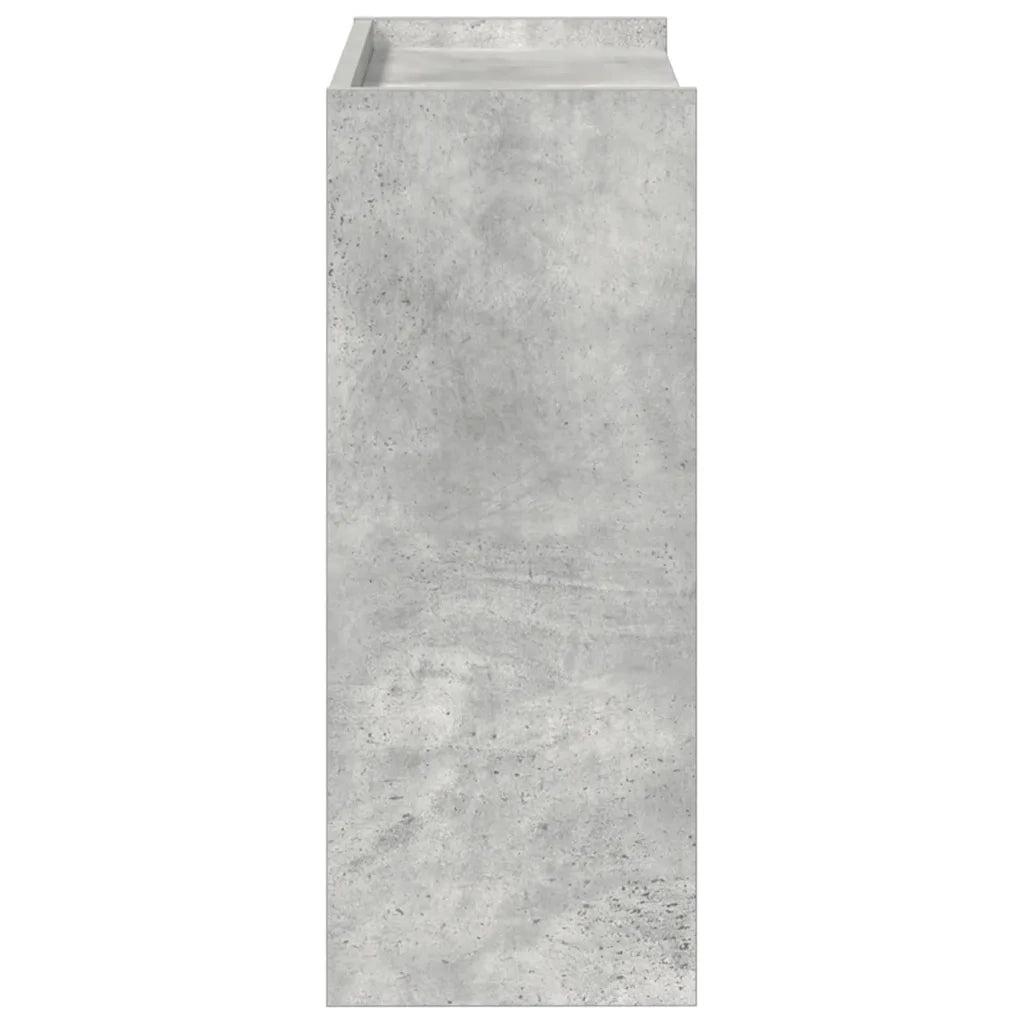 Scarpiera-Scaffale per scarpe Grigio Cemento 60x25x62 cm in Legno Multistrato