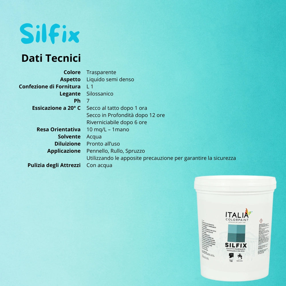 I pre trattamenti primer silfix consolidante silossanico colore trasparente *** formato 1 lt, confezione 1