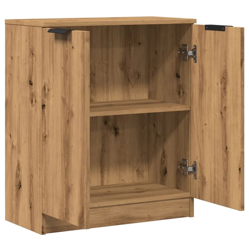 Buffet credenza cassettiera mobiletto mobile contenitore organizer per cucina soggiorno salotto fatto a mano 60 x 30 x 70 cm legno ingegnerizzato marrone 02_0030815