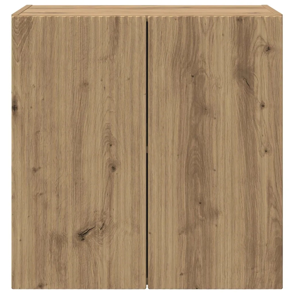 Mobile TV da parete-Mobile TV a Muro-Credenza TV Rovere artigianale 59,5 x 31 x 60 cm