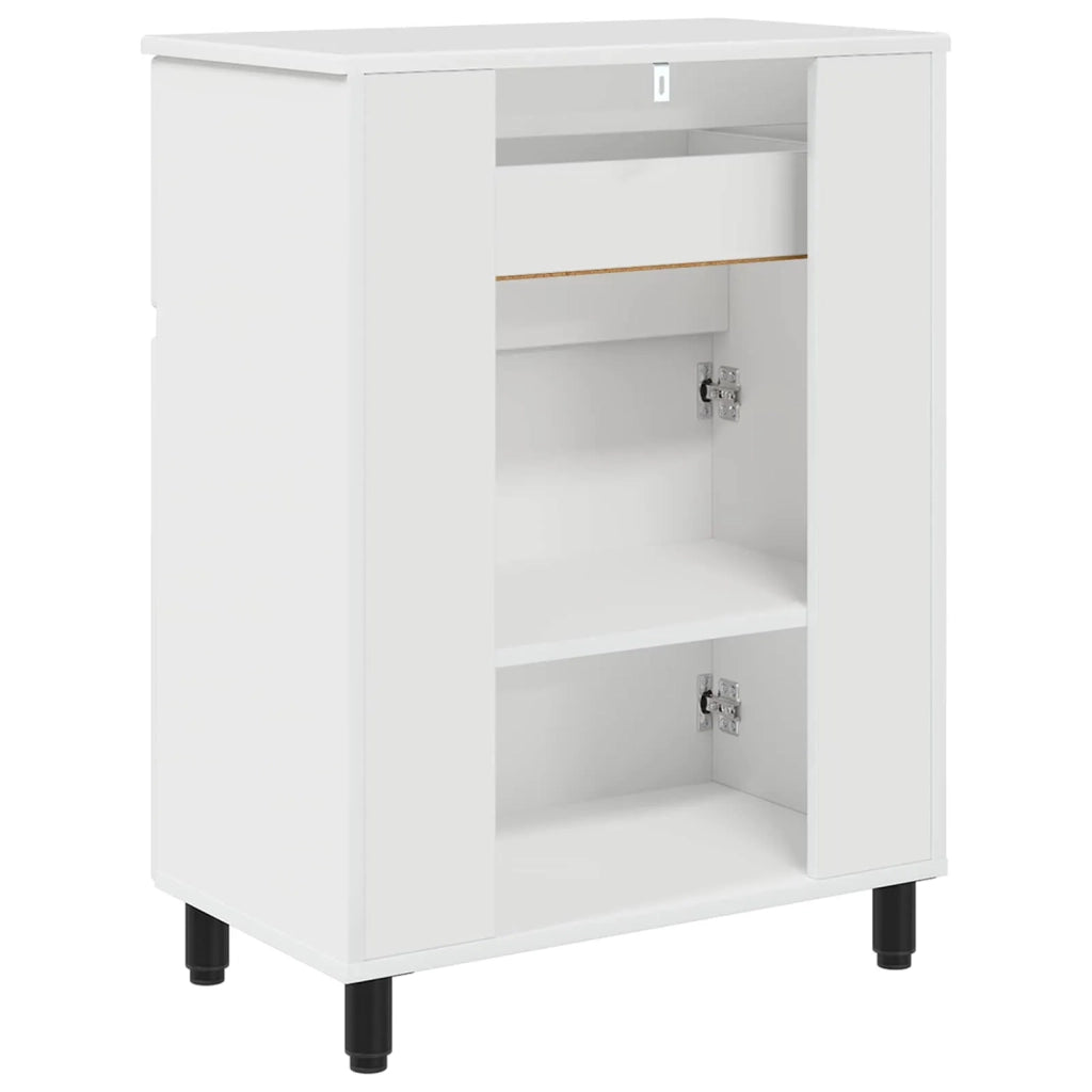 Mobiletto da bagno Bianco Lucido 60 x 35 x 80 cm 889419