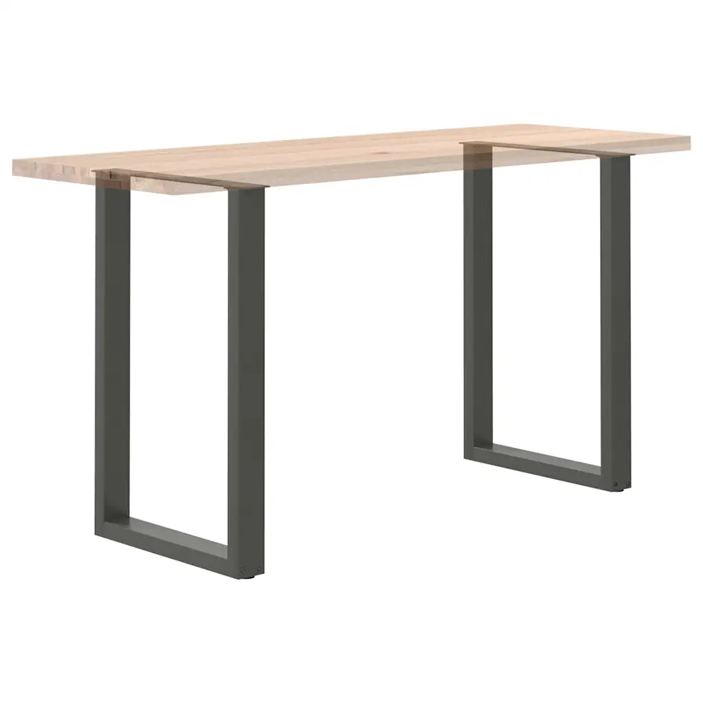 Gambe per tavolo da bar a forma di U 2 pz Antracite 60x(90-91) cm Acciaio 4013226