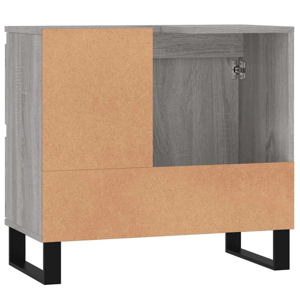 Armadietto Bagno Grigio Sonoma 65x33x60 cm in Legno Multistrato