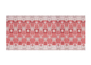 Tappeto Passatoia Tessuto Jacquard Linea Emozioni Dis Floreale Frizzy Rosso - 57x140 - Rosso