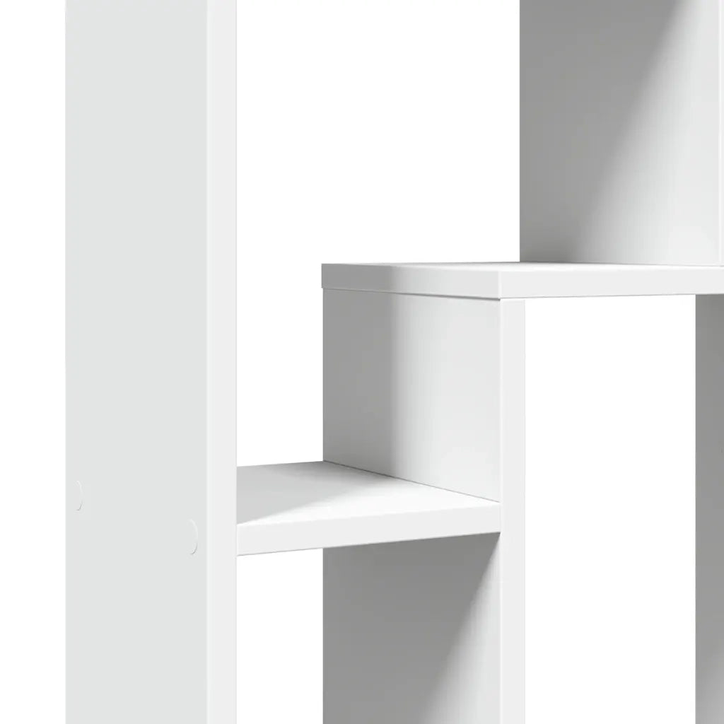Libreria Bianca 63x20x90 cm in Legno Massello 858138