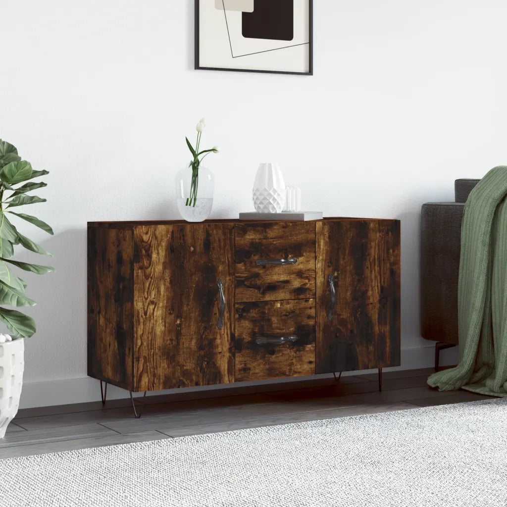 Credenza Rovere Fumo 100x36x60 cm in Legno Multistratocod mxl 128761