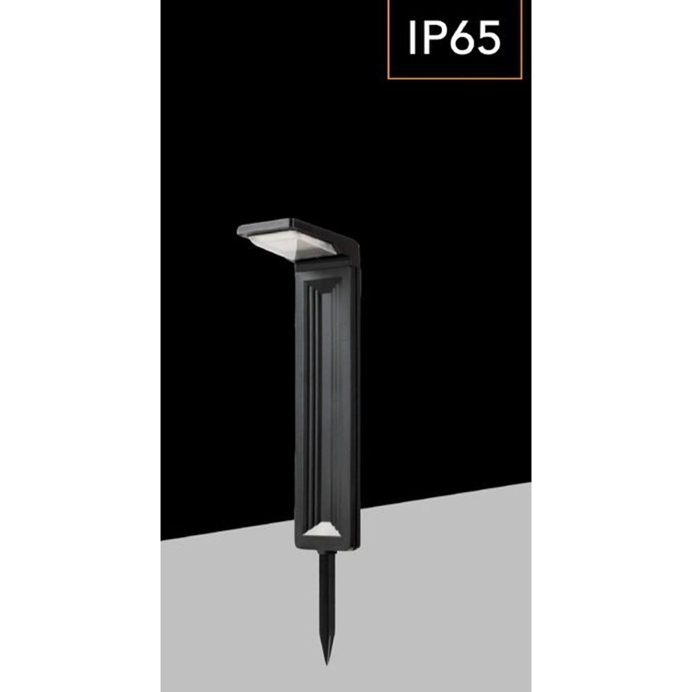 Trade Shop - Lampioncino Paletto Led Con Pannello Solare Picchetto Da Giardino Cct Ip65 200lm Yh0802-3c -
