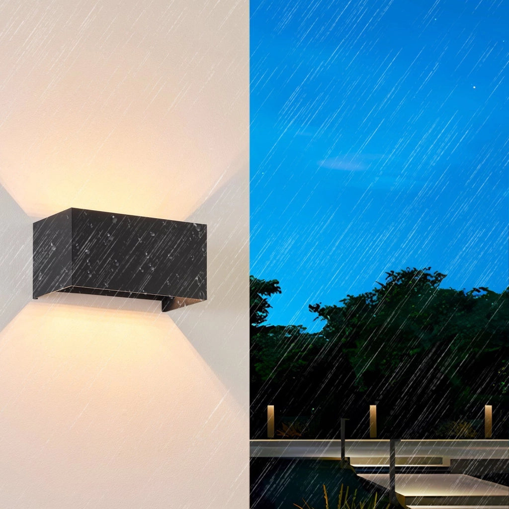 ZMH Applique da parete a LED per interni Applique da parete per esterni G9 bianco caldo IP65