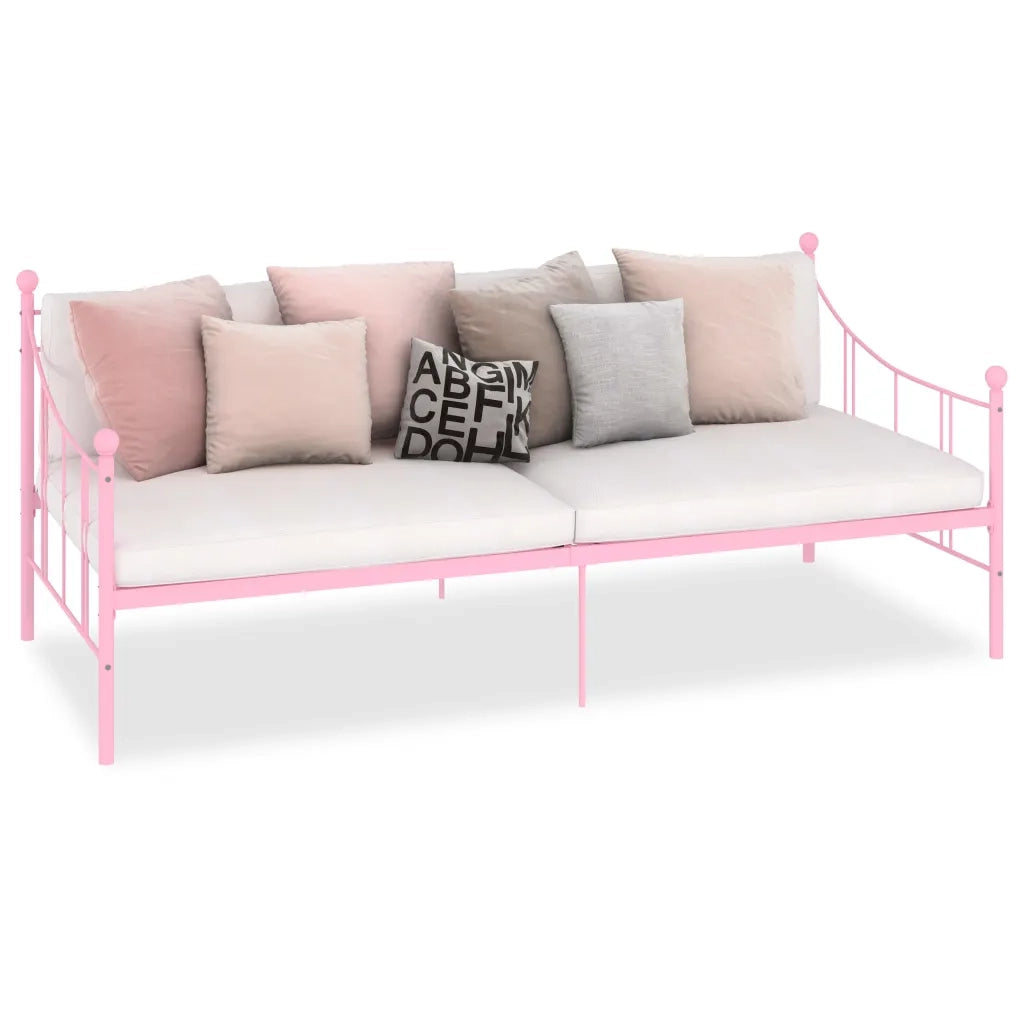 Telaio Divano Letto Rosa in Metallo 90x200 cm 284671
