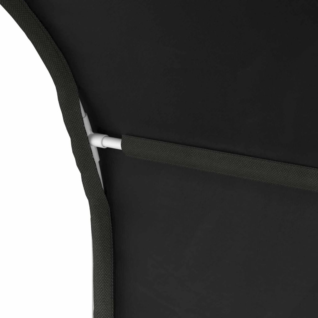 Tunnel per Letto 2 pcs Nero 211 x 52,5 x 2 cm Poliestere 893707
