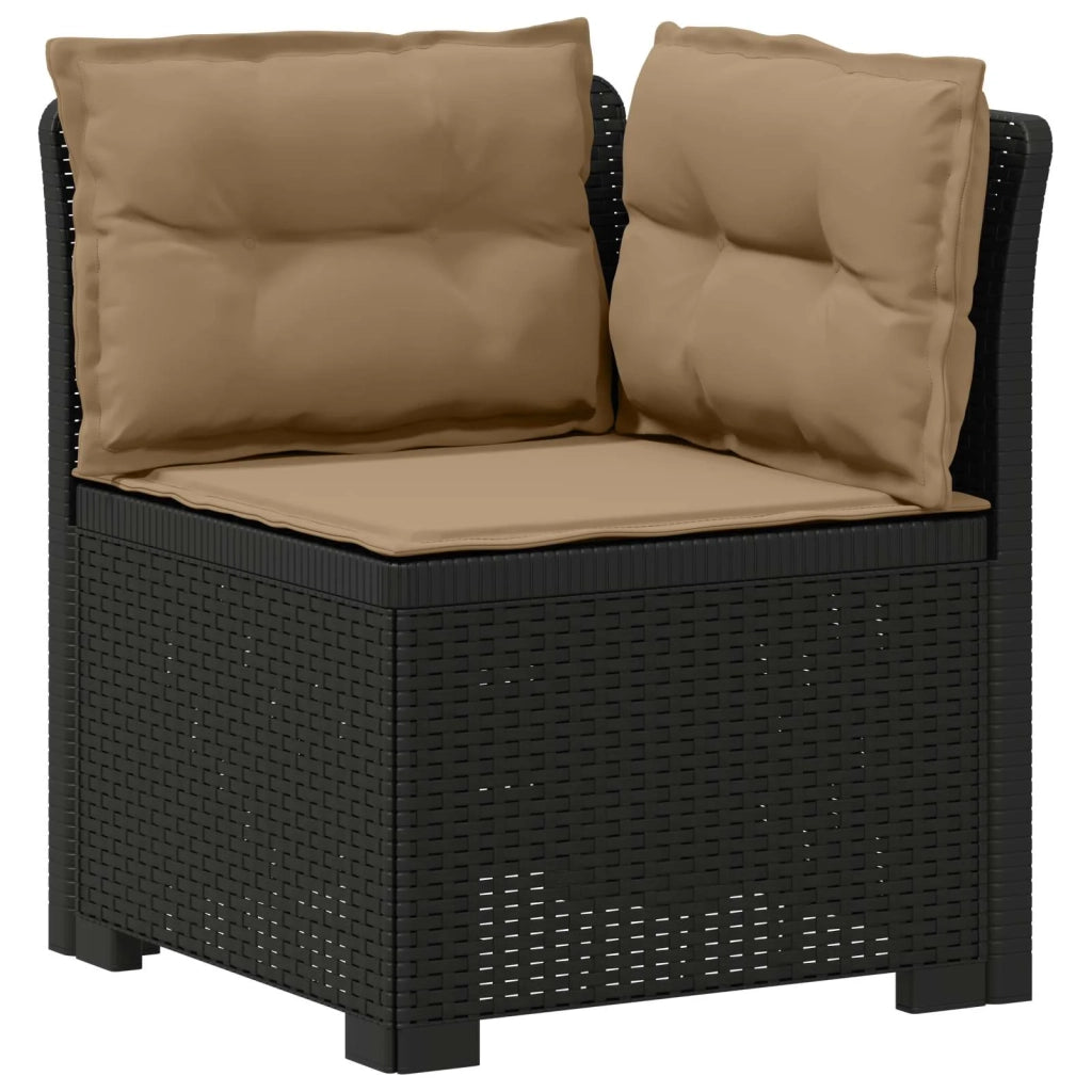 Divano da Giardino 5 Posti con Cuscini Stile Rattan PP 3443908